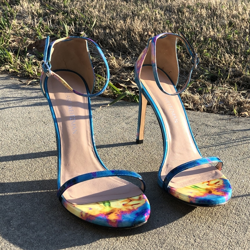Stuart Weitzman Nudist Multicolor Sandals